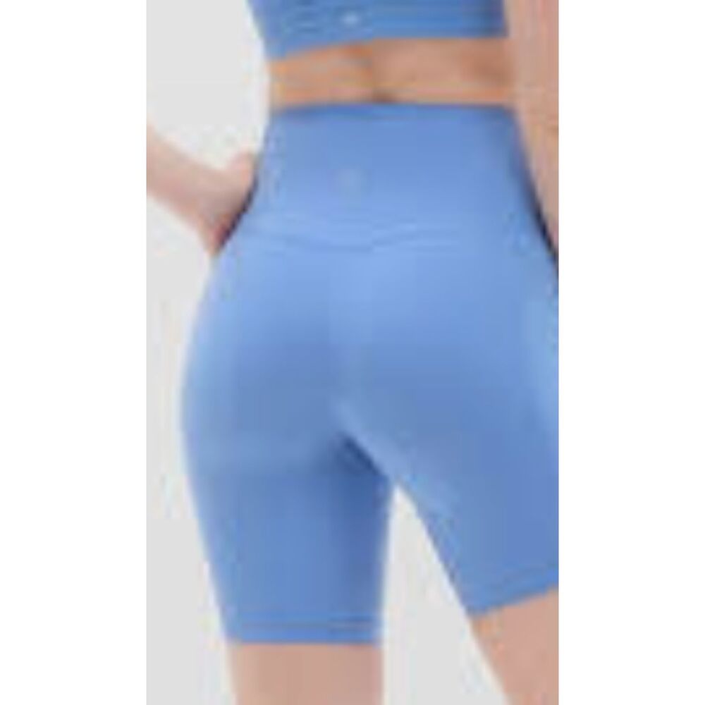 Athleta Transcend Tank & High Rise Shorts Matching SET Bright Sky Blue Size Smal